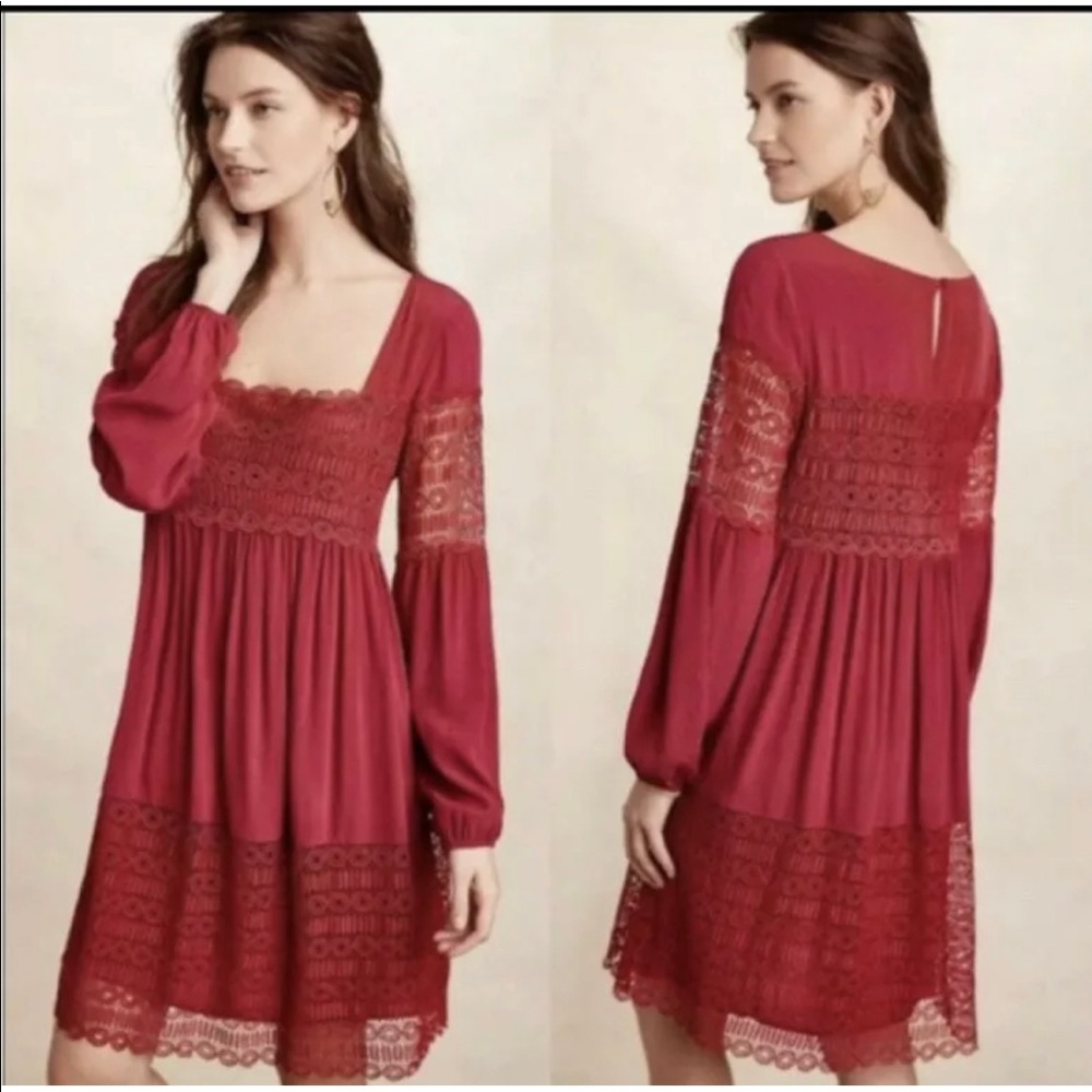 Anthropologie Floreat Aveline Lace Casual dress